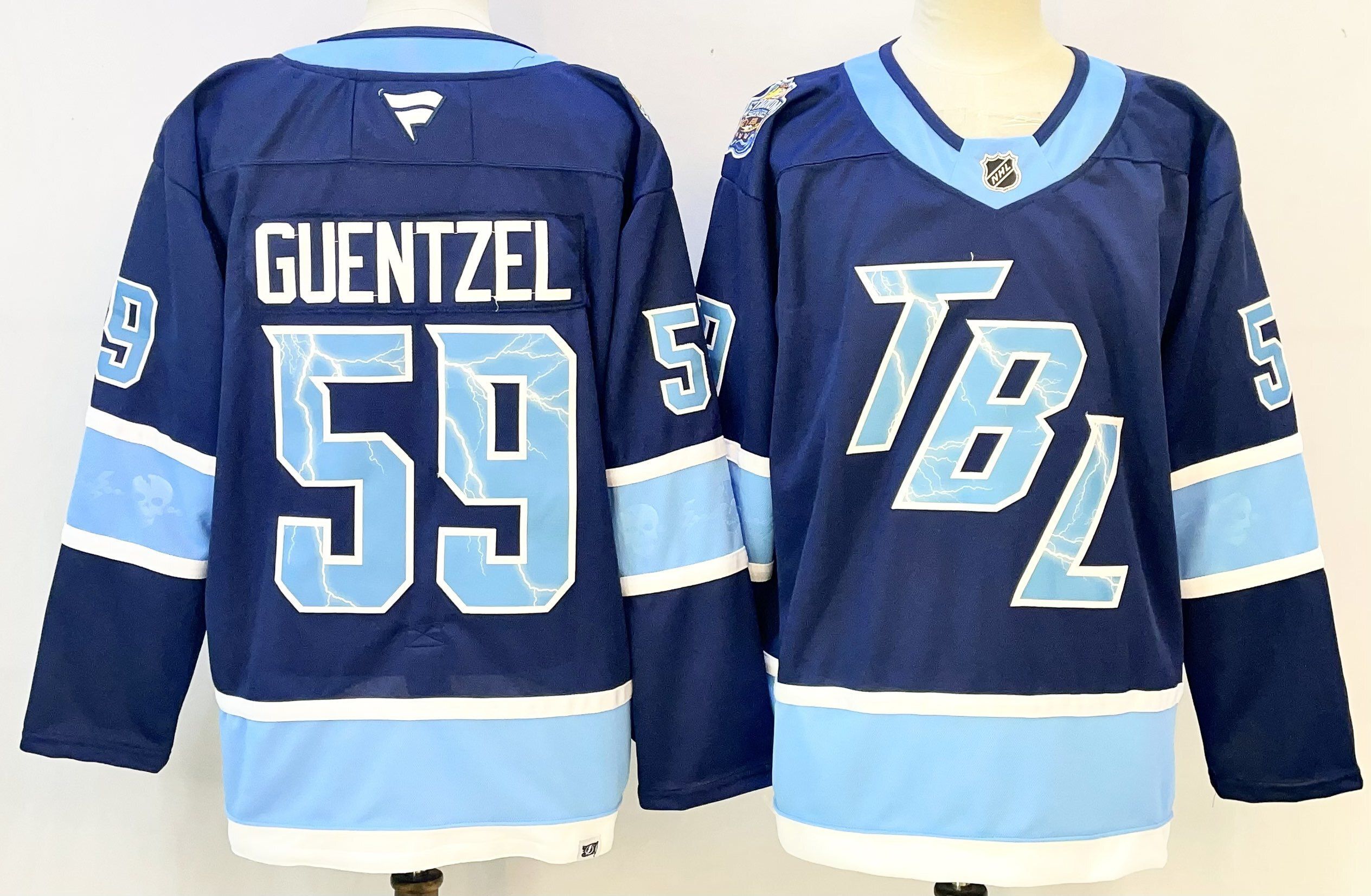 Men Tampa Bay Lightning #59 Guentzel Blue 2026 Adidias NHL Jersey style 001